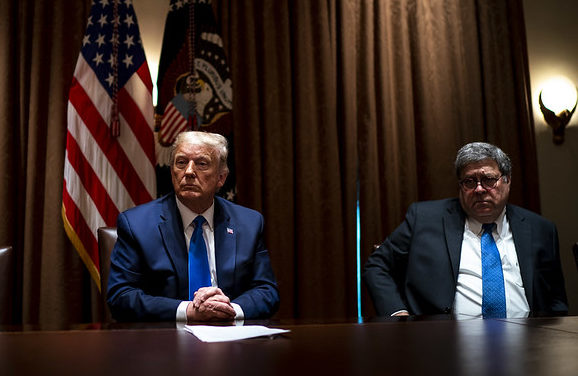 Under Pressure From Trump, Barr Misrepresented the DOJ Investigation of Ukraine, Misled Congress, and Enabled Trump to Evade Conviction