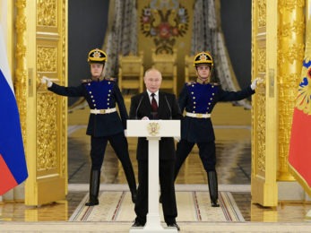 Putin at a podium