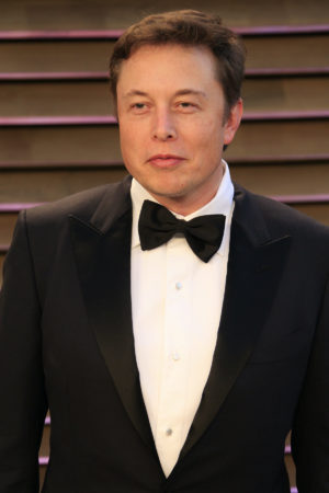 Elon Musk in a tuxedo