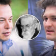 Image featuring three people: (from left to right) Elon Musk, Vladimir Vernadsky and Sam Bankman-Fried