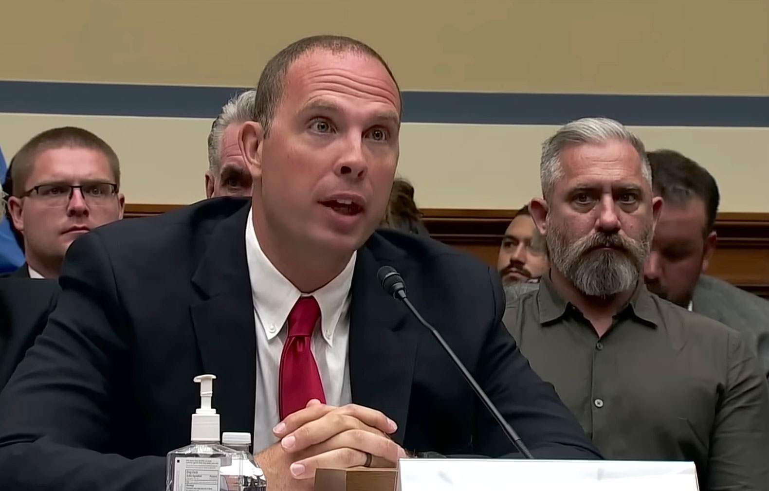 David Grusch testifying at House Government Operations Subcommittee hearing on UFOs in JULY 2023