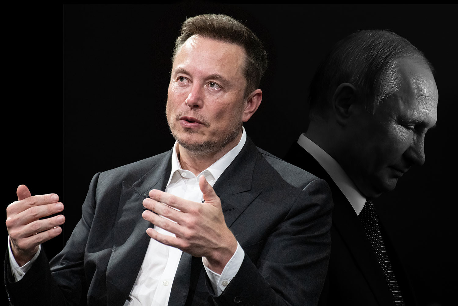 Elon Musk and Vladimir Putin