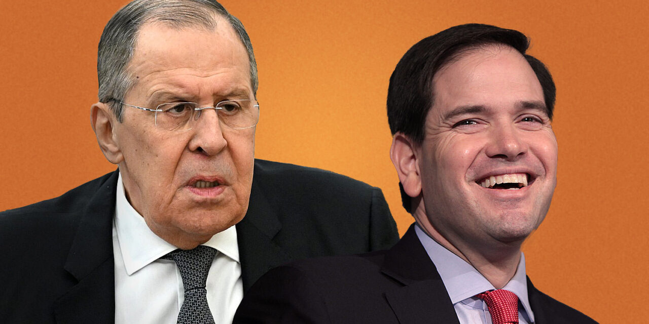 Photos of Sergei Lavrov and Marco Rubio