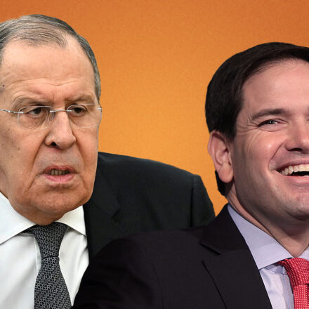 Photos of Sergei Lavrov and Marco Rubio