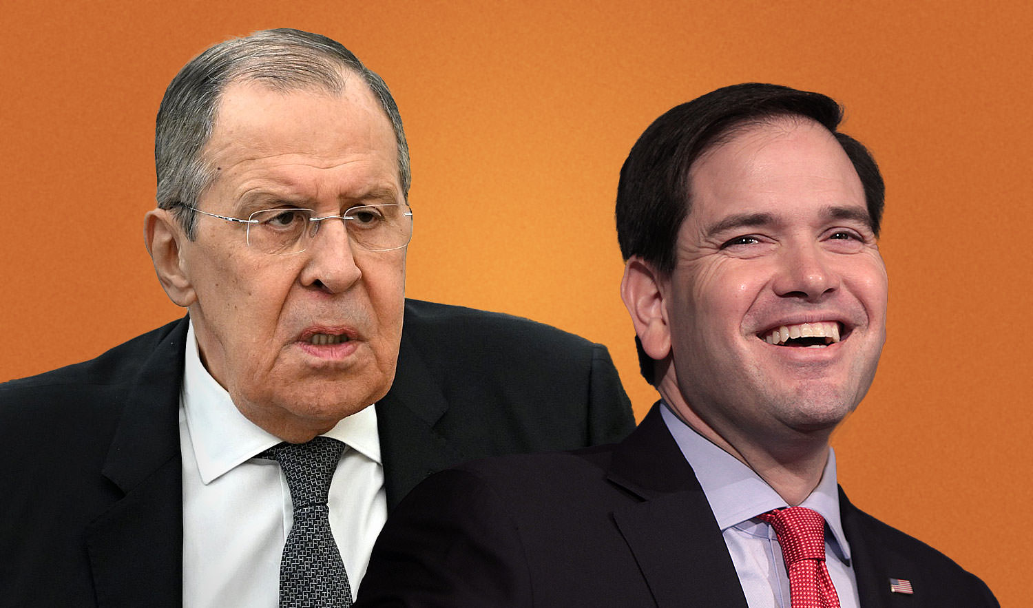 Photos of Sergei Lavrov and Marco Rubio