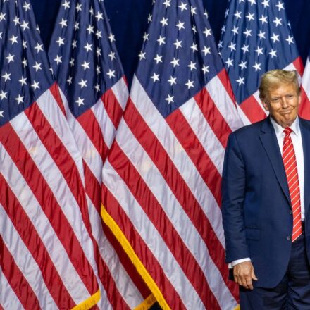 Rome, Georgia, USA. March 9, 2024. Donald Trump, 2024 presidential candidate, at a campaign rally in Rome, Georgia, USA.