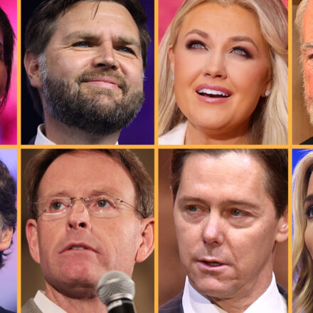 Erika Kirk, JD Vance, Tucker Carlson, Candace Owens, Megyn Kelly, Tony Perkins, Ralph Reed, and Mike Huckabee