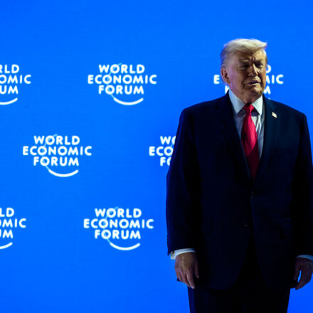 President Donald Trump delivers remarks at the World Economic Forum in Davos, Switzerland on Wednesday, January 21, 2026, at the Davos Congress Center. (Official White House Photo by Daniel Torok)